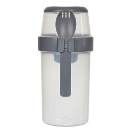 Lunch box z 3 przegródkami szary