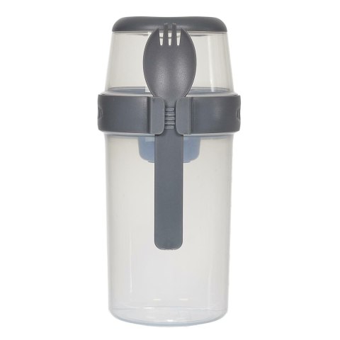 Lunch box z 3 przegródkami szary