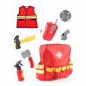 Plecak z narzędziami kamizelka krótkofalówka strażak gaśnica KN645