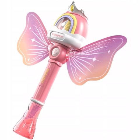 Różdżka motyl do baniek mydlanych bańki światło P148