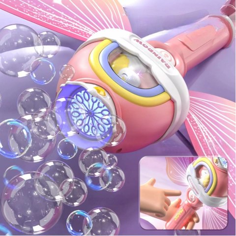 Różdżka motyl do baniek mydlanych bańki światło P148