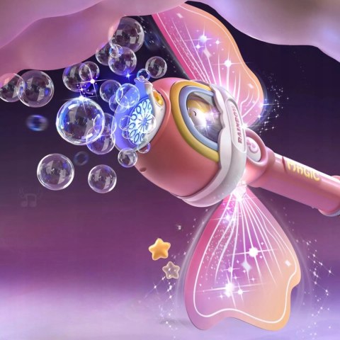 Różdżka motyl do baniek mydlanych bańki światło P148