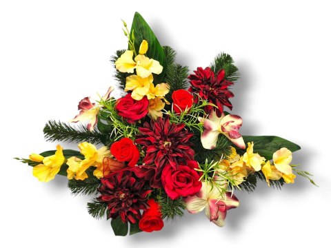 STROIK XXL NA CMENTARZ KWIATY NA GRÓB POMNIK MISA Z OBCIĄŻENIEM