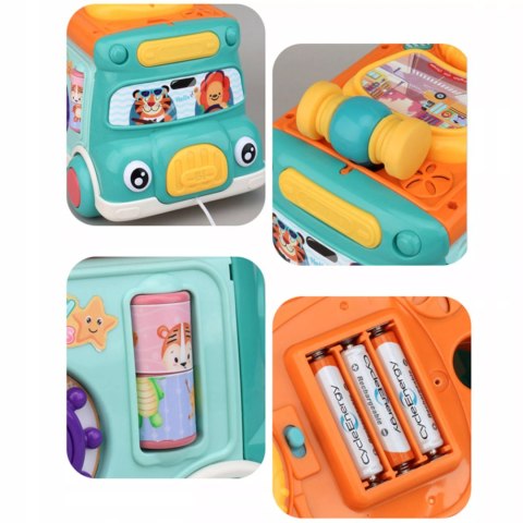 Wielofunkcyjny autobus edukacyjny dla dzieci dźwięki światła LM705