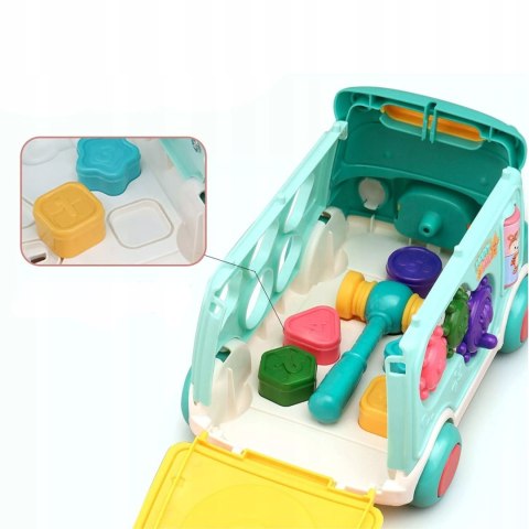 Wielofunkcyjny autobus edukacyjny dla dzieci dźwięki światła LM705