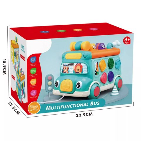 Wielofunkcyjny autobus edukacyjny dla dzieci dźwięki światła LM705