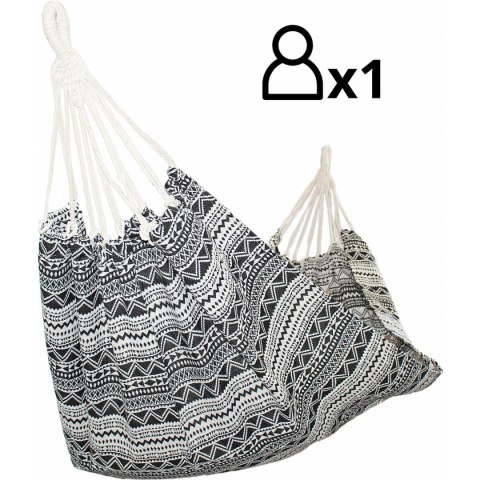 HAMAK OGRODOWY 1 OSOBOWY 200x100CM ETNO Z POKROWCEM 1063980