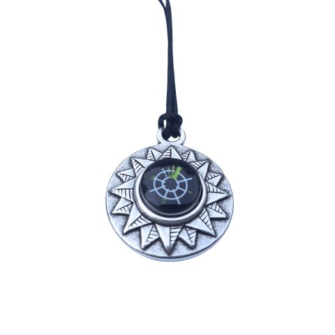 Naszyjnik Kompas - Wisiorek z działającym kompasem - BRU25CL