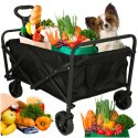 Wózek transportowy LUARO na zakupy plażowy składany 100l