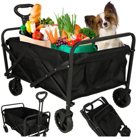 Wózek transportowy LUARO na zakupy plażowy składany 100l