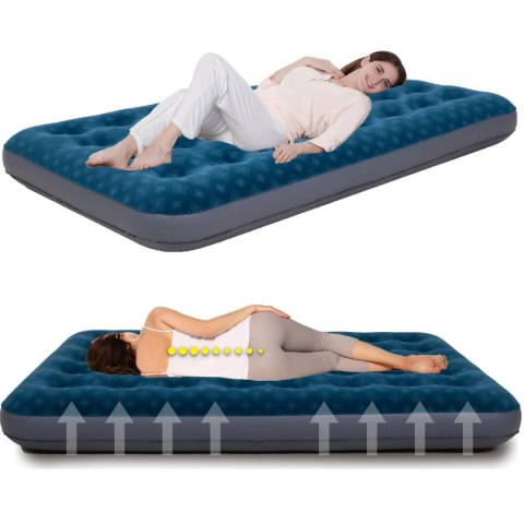 MATERAC FLOKOWANY 1-OSOBOWY Z NADRUKIEM 3D 191x73x22CM 24501