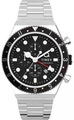 Zegarek Męski TIMEX Q Timex 3-Time Zone Chronograph TW2V69800 + BOX