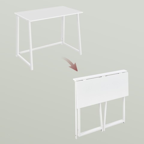 Biurko Komputerowe MAX 1.0 - białe / nogi białe