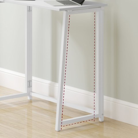 Biurko Komputerowe MAX 1.0 - białe / nogi białe