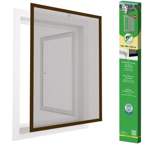 MOSKITIERA OKNO ALU 100X120 BRĄZ PLUS