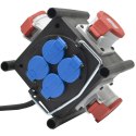Rozdzielacz siłowy budowlany zewnętrzny 3 x CEE 400V 4x230V kabel 1m Brennenstuhl 1153684100