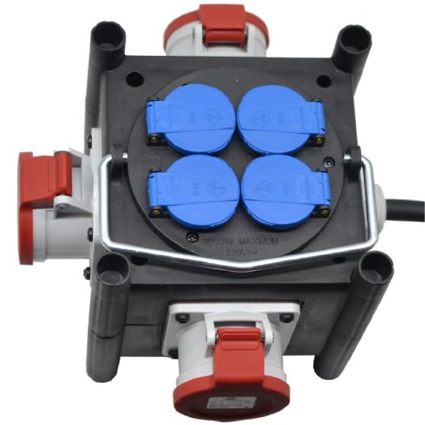 Rozdzielacz siłowy budowlany zewnętrzny 3 x CEE 400V 4x230V kabel 1m Brennenstuhl 1153684100