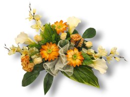 STROIK NA CMENTARZ KOMPOZYCJA KWIATOWA NA GRÓB MISA Z OBCIĄŻENIEM