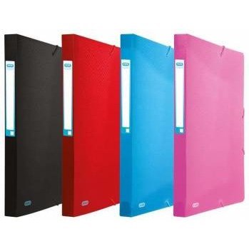 TECZKA PP Z GUMKĄ ELBA URBAN A4/40mm CZERWONA