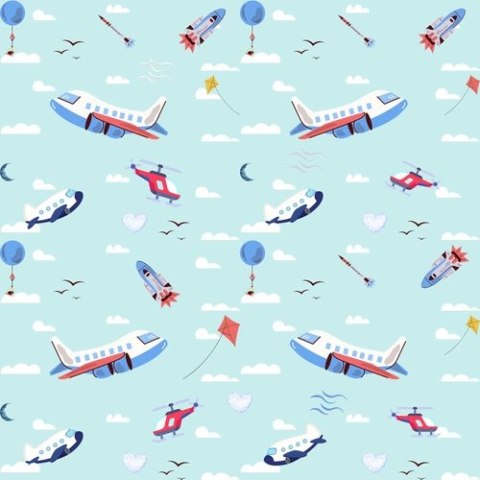 Wkładki laktacyjne profilowane, 2szt, SAMOLOTY