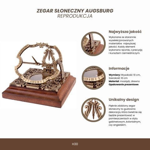 Zegar słoneczny Augsburg H30
