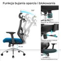 Fotel biurowy ergonomiczny Rosa niebieski ANGEL