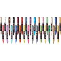 Marker z farbą plakatową Uni POSCA PC-1M ciemnosza