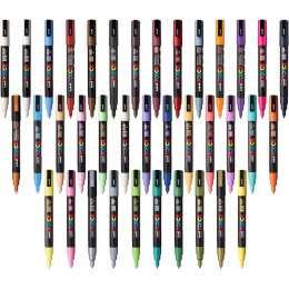 Marker z farbą plakatową Uni POSCA PC-3M jasnoziel