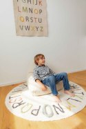 Dywan Bawełniany ABC Kolory i Litery, Ø120 cm, Lorena Canals