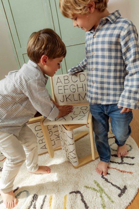 Dywan Bawełniany ABC Kolory i Litery, Ø120 cm, Lorena Canals