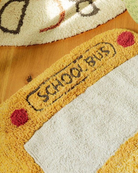Dywan bawełniany Autobus Szkolny do prania w pralce, Lorena Canals