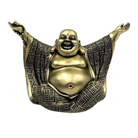 Figurka Buddy - Radosny Budda - Złota Dekoracja - 4406FJH
