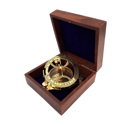 Kompas Mosiężny Dollond w pudełku drewnianym - SD14/2.5
