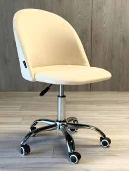 Krzesło obrotowe GLORIA OFFICE CREAM VELVET