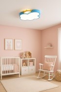 Lampa LED sufitowa plafon do pokoju dziecięcego ściemniana + pilot chmurka niebieska
