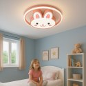 Lampa LED sufitowa plafon do pokoju dziecięcego ściemniana + pilot króliczek