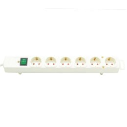 Listwa zasilająca Comfort-Line Plus 6 gniazd kabel 2m kremowa