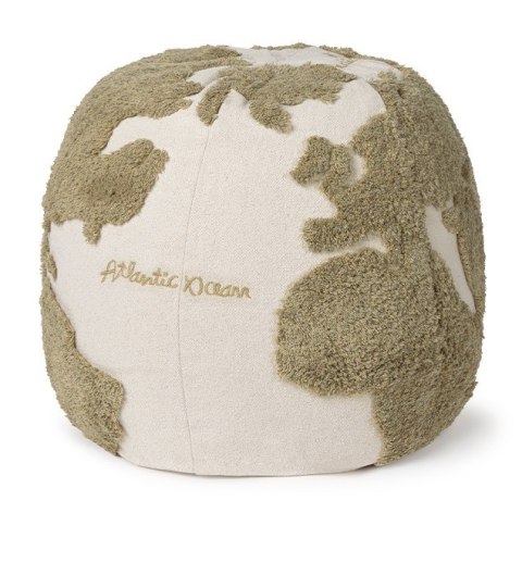 Pufa Mapa Świata Rugcycled Lorena Canals