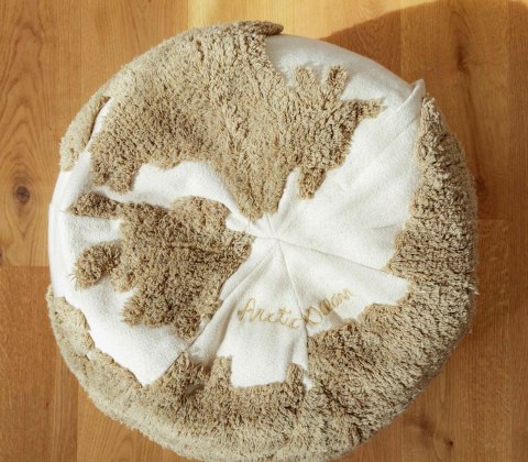 Pufa Mapa Świata Rugcycled Lorena Canals