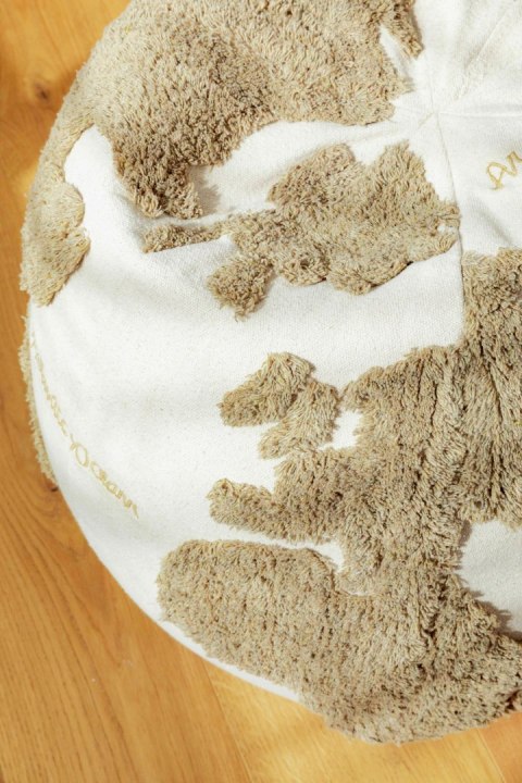 Pufa Mapa Świata Rugcycled Lorena Canals