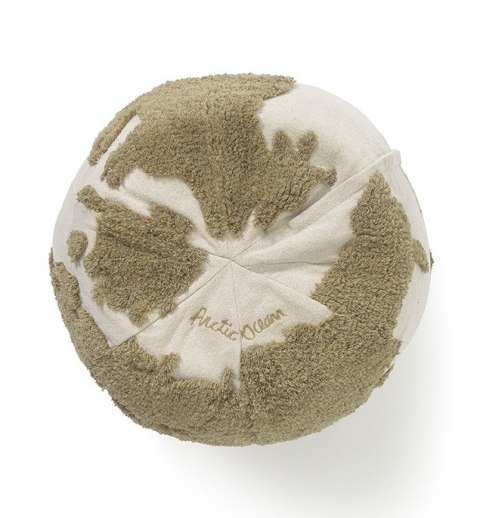 Pufa Mapa Świata Rugcycled Lorena Canals