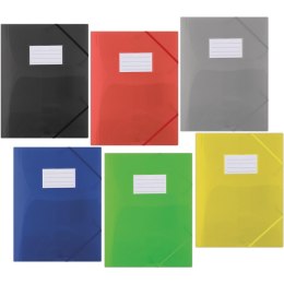 Teczka z gumką DONAU, PP, A4, 480mikr., 3-skrz., p