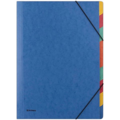 Teczka z gumką DONAU, preszpan, A4, 9 przekładek,