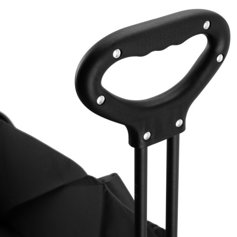 Wózek ogrodowy plażowy składany KORAL czarny