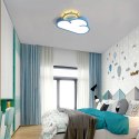 Lampa LED sufitowa plafon do pokoju dziecięcego ściemniana + pilot chmurka niebieska