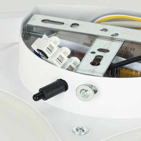 Lampa LED sufitowa plafon do pokoju dziecięcego ściemniana + pilot księżyc biała