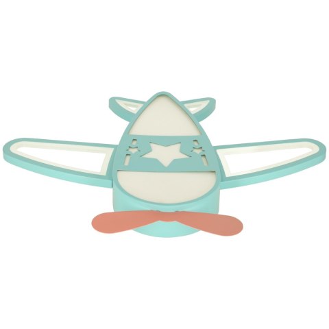 Lampa LED sufitowa plafon do pokoju dziecięcego ściemniana + pilot samolot