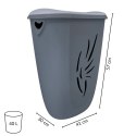 Kosz na pranie 40L Flora, Szary