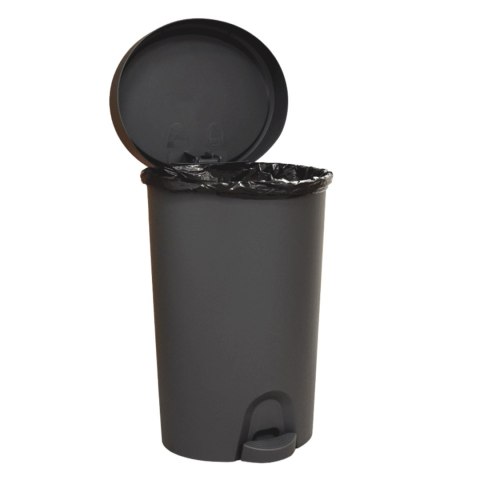 Kosz wewnętrzny, do łazienki, kuchni, z pedałem 27-30L, grafitowy