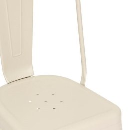Krzesło Paris Edge metalowe kremowe